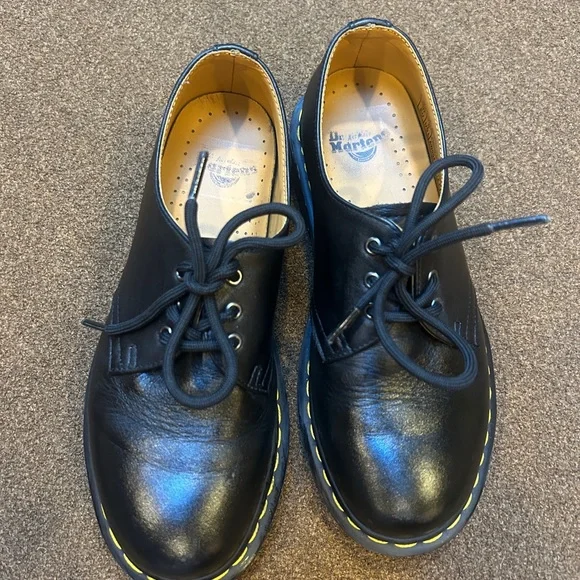 Dr. Martens 1461 Black Leather Oxfords - Picture 7 of 9